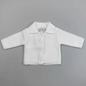 Unisex Baby Cardigan - White