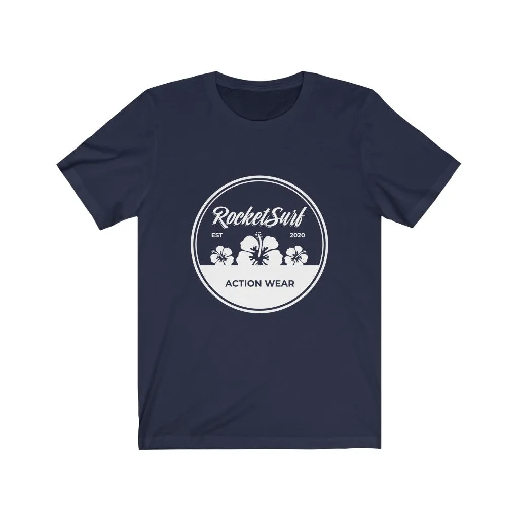 Unisex Jersey Short Sleeve Tee - White Flowers