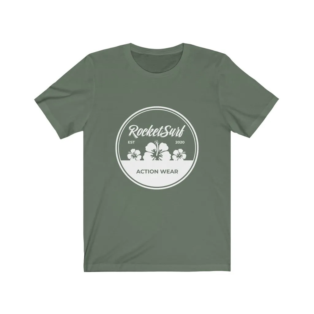 Unisex Jersey Short Sleeve Tee - White Flowers