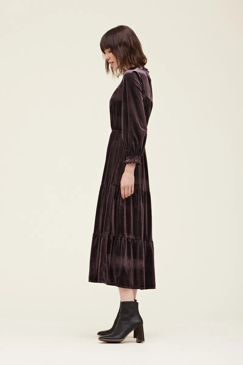 Velvet Midi Dress