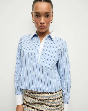 VERONICA BEARD Maia Double-Collar Shirt