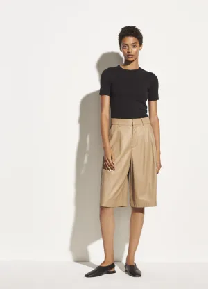 Vince Black Short Sleeve Shrunken Crew