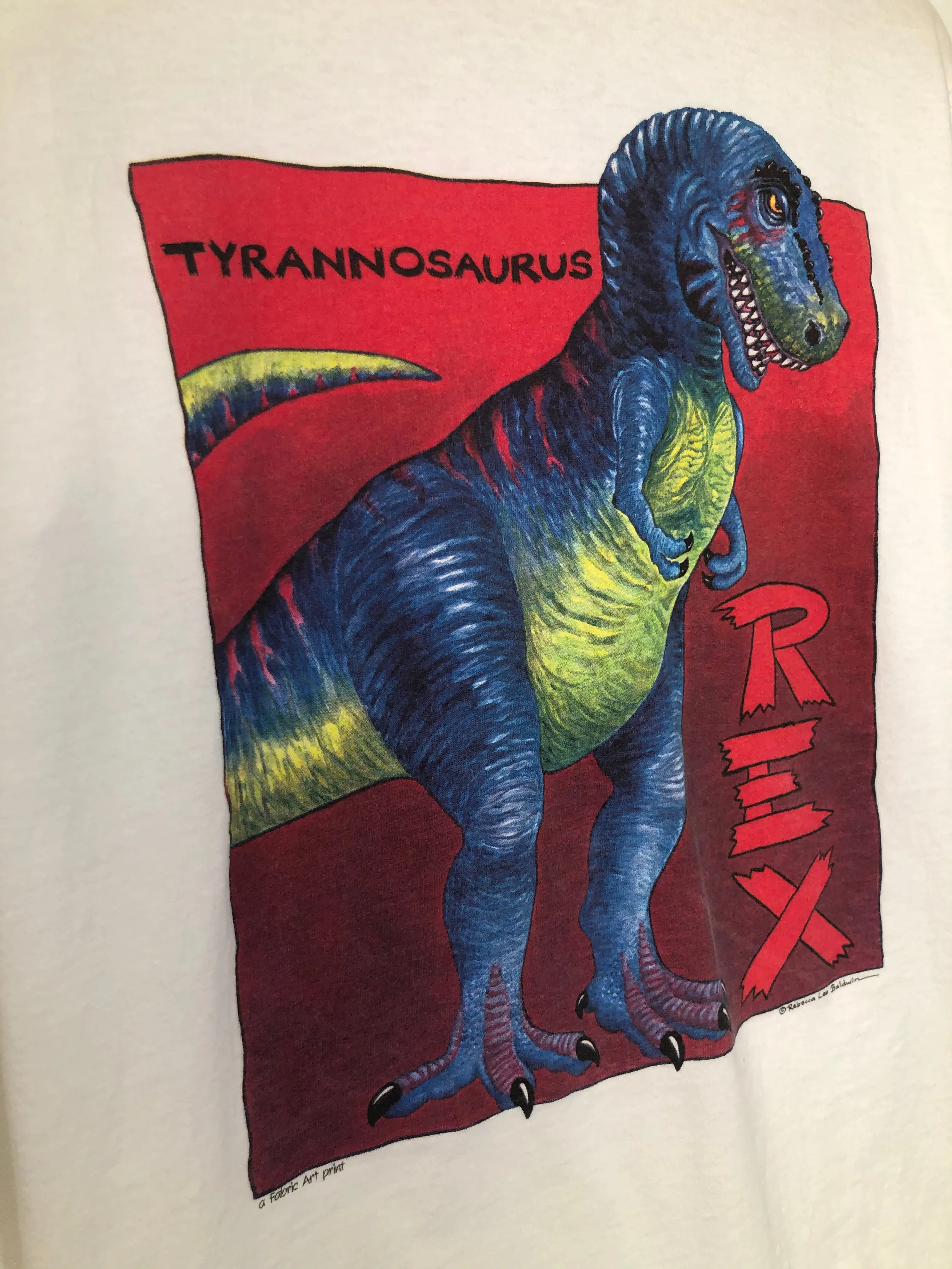 VTG "T-REX" Fabric Art Tee (XL)