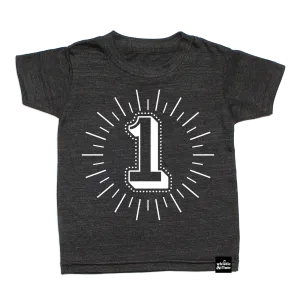 Whistle & Flute Milestone Birthday Number Shirt - No.1