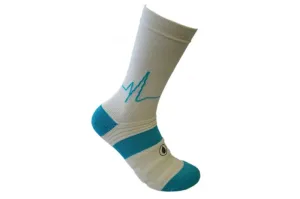 White & Blue Sport Pro Socks