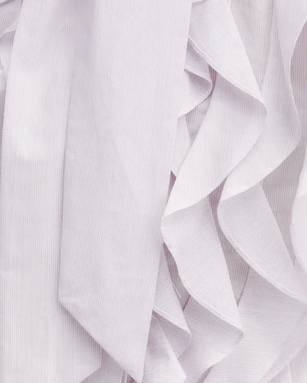 White and Purple Stripe Pleated Patti Blouse