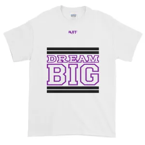 White Black and Purple Short-Sleeve T-Shirt