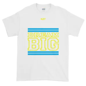 White Carolina Blue and Yellow Short-Sleeve T-Shirt