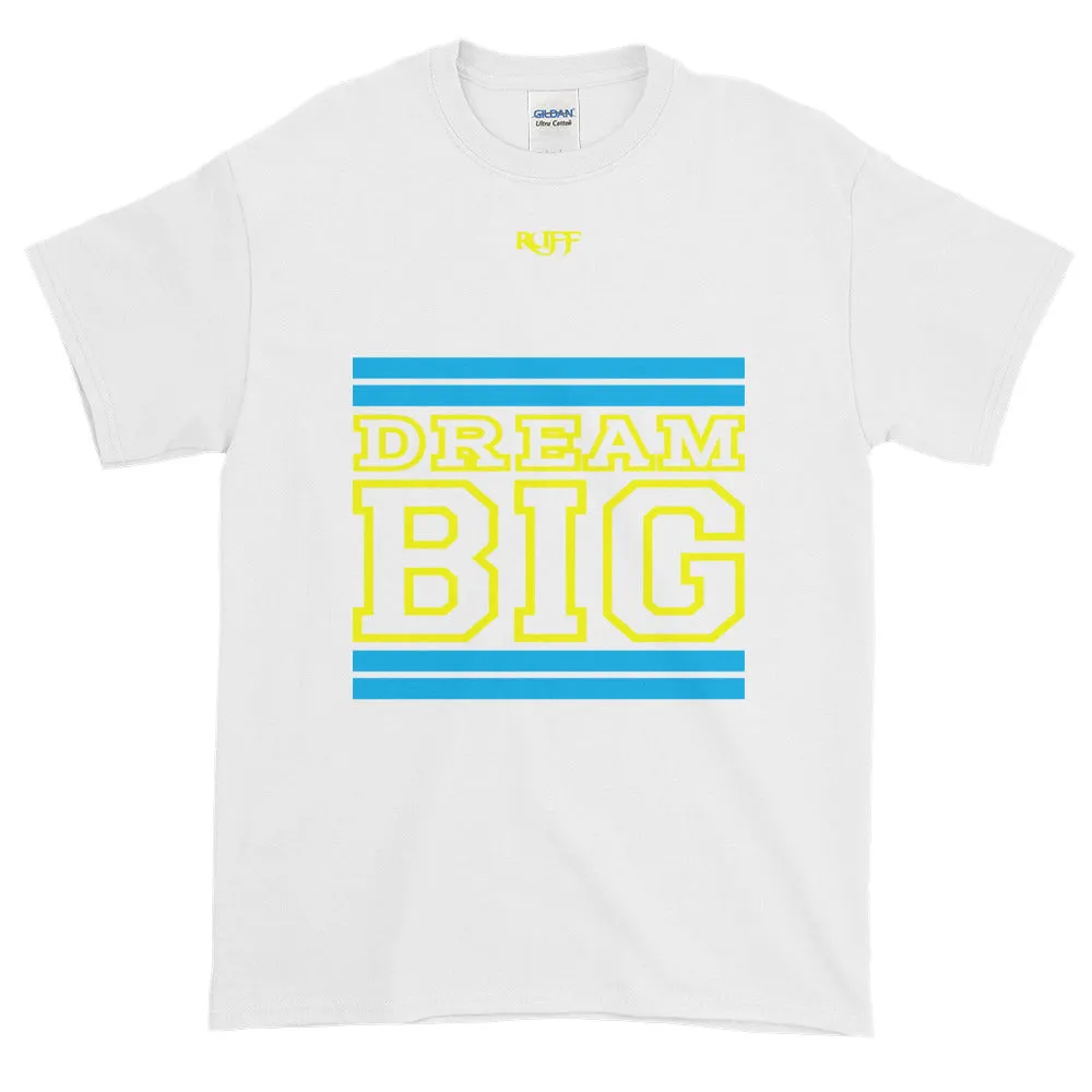 White Carolina Blue and Yellow Short-Sleeve T-Shirt