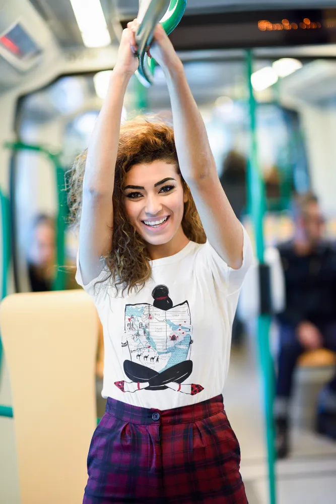 White Graphic "Map Girl" Women's Tee