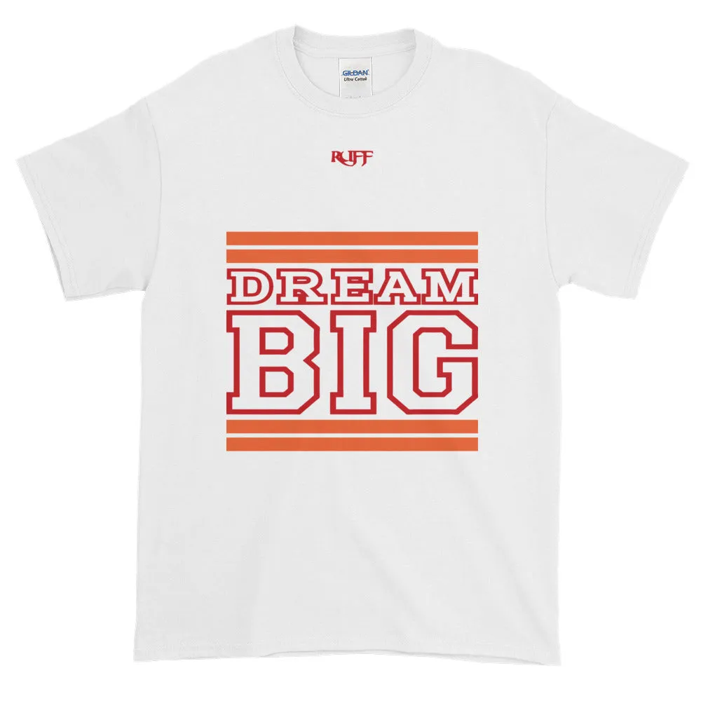 White Orange and Red Short-Sleeve T-Shirt