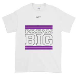 White Purple and Grey Short-Sleeve T-Shirt