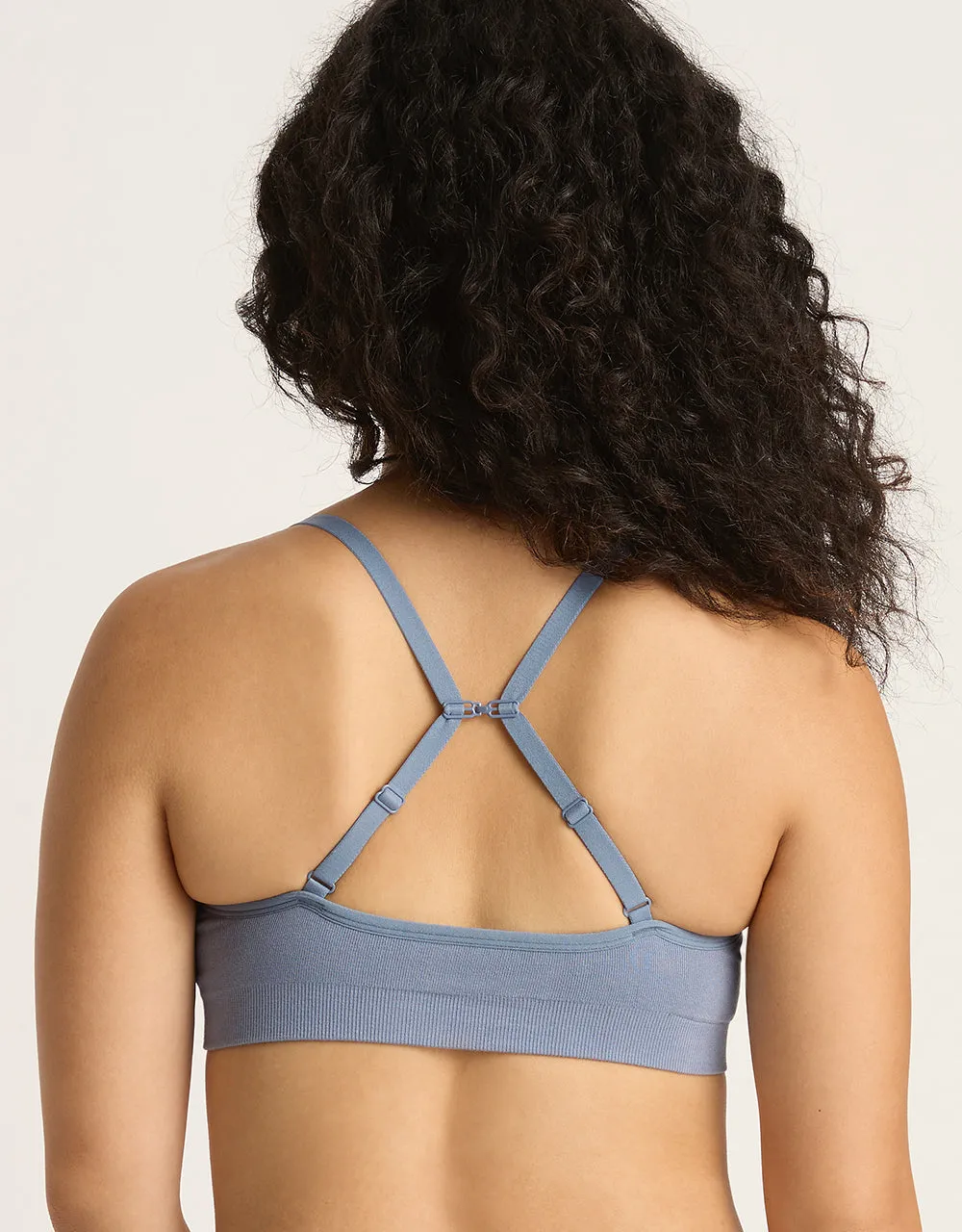 Wireless T-Shirt Bra - Dusty Blue