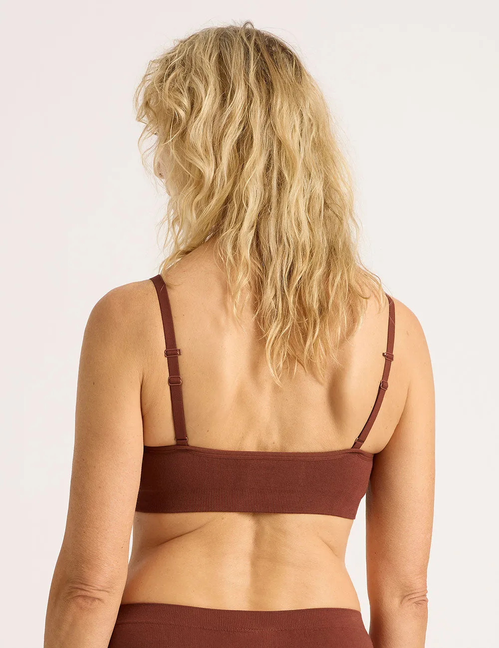 Wireless T-Shirt Bra - Rust