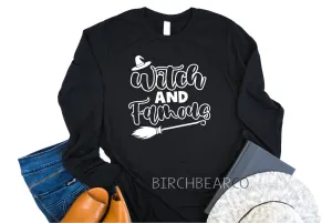 Witch And Famous Halloween Shirt  - Unisex Long Sleeve
