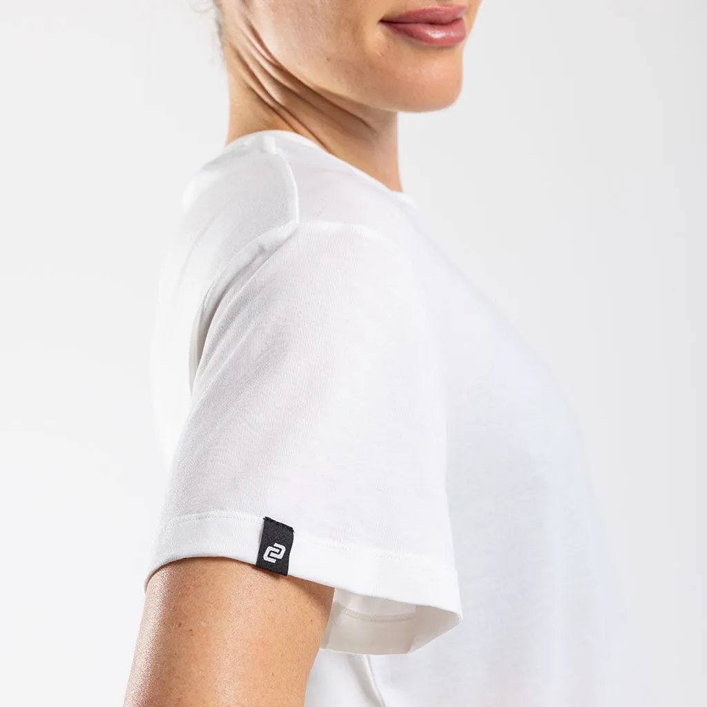Women's Boxy Casual T Shirt (White)