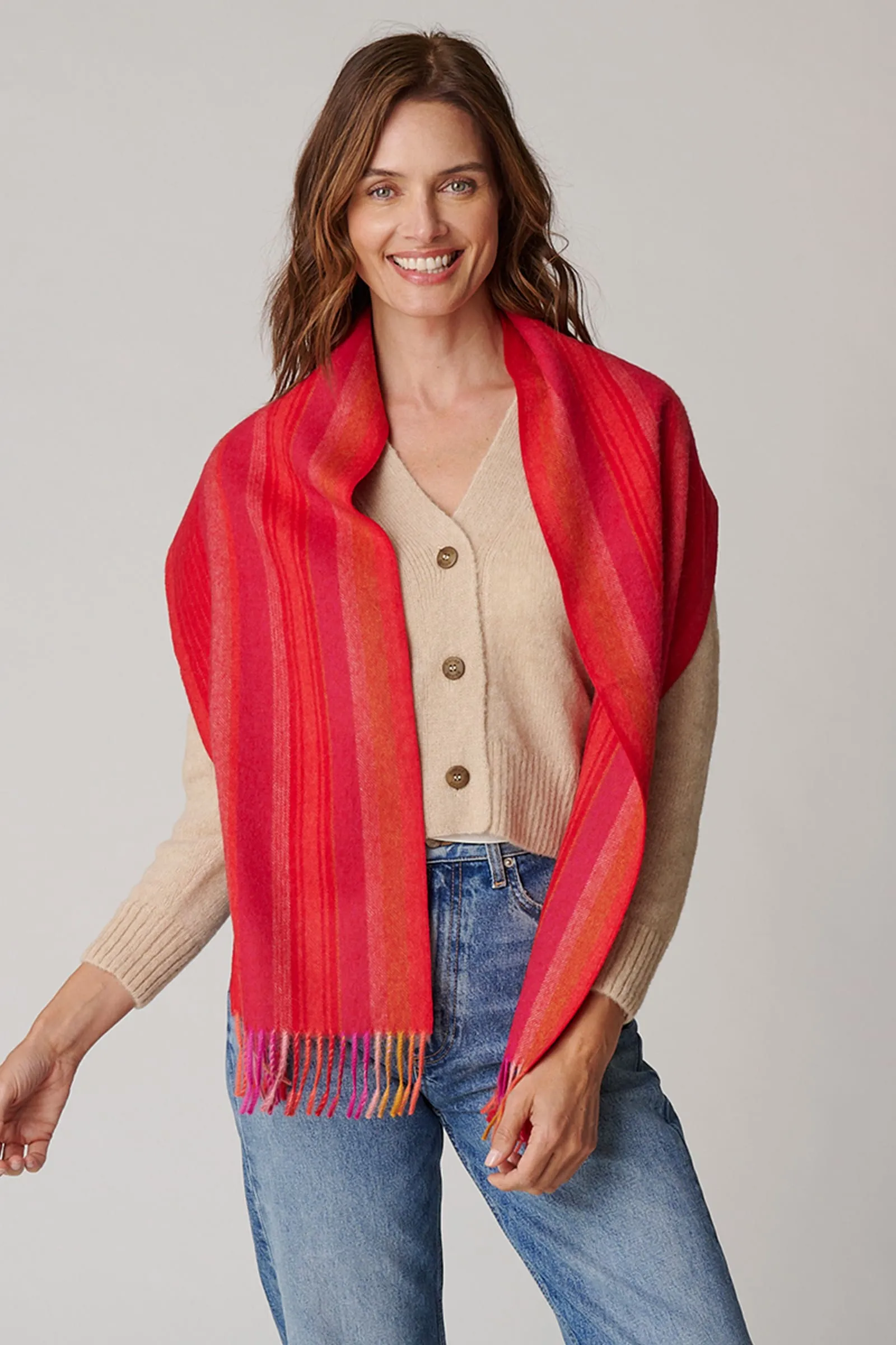 Women's Striped Scarf