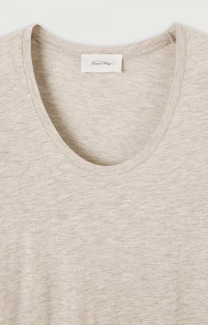 WOMEN'S T-SHIRT SS JACKSONVILLE - MELANGE CREAM