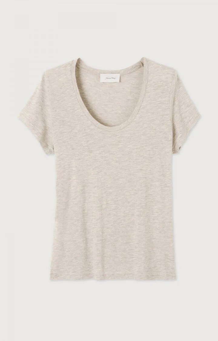 WOMEN'S T-SHIRT SS JACKSONVILLE - MELANGE CREAM