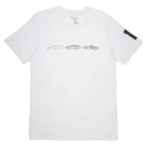 Women's - Uno Zero Progressione Heather White Crew Neck T-Shirt