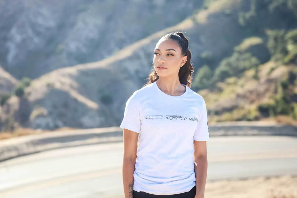 Women's - Uno Zero Progressione Heather White Crew Neck T-Shirt