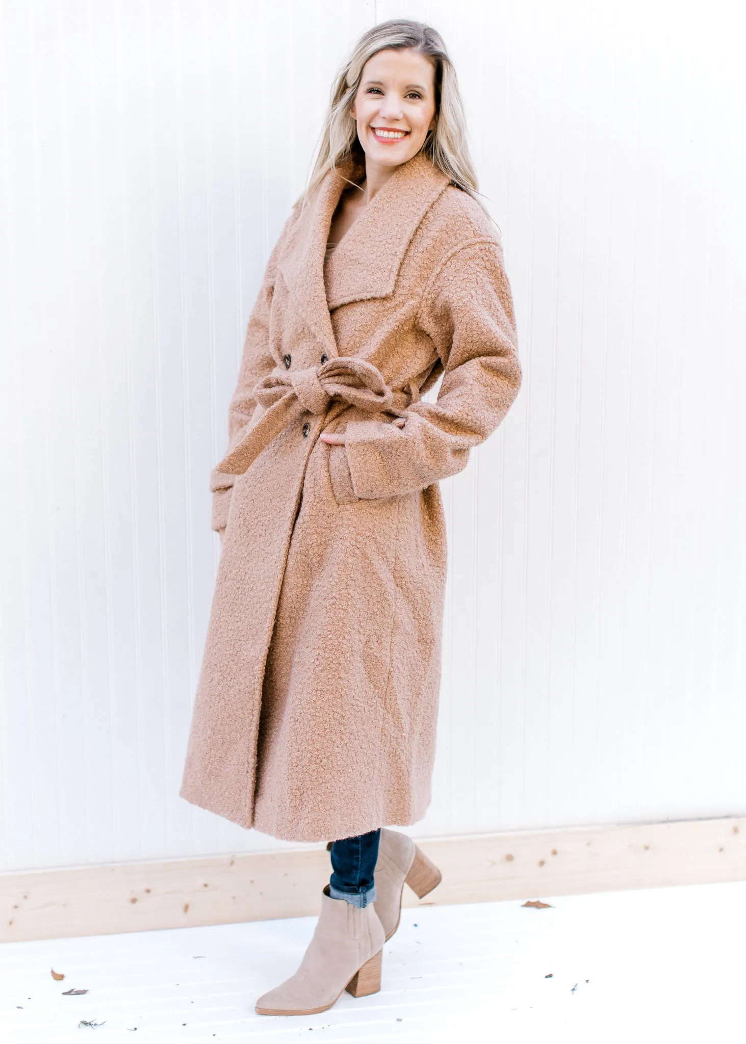 X Teddy Bear Belted Jacket
