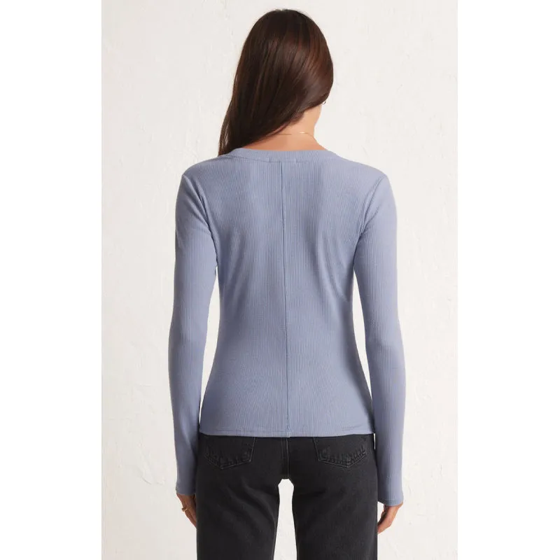 Z Supply Sirena Rib Long Sleeve Tee