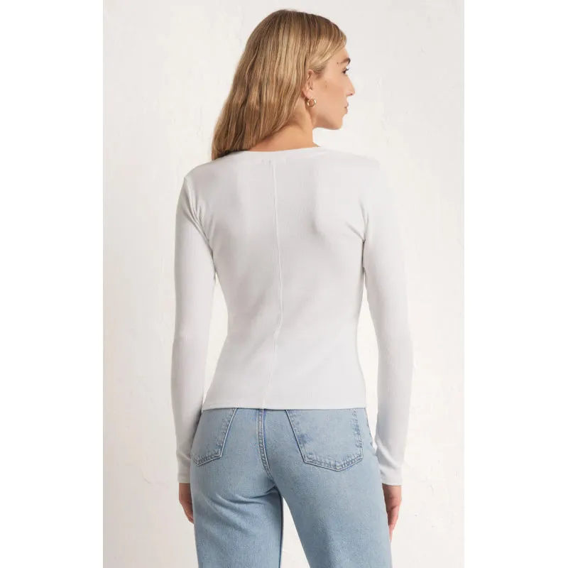 Z Supply Sirena Rib Long Sleeve Tee