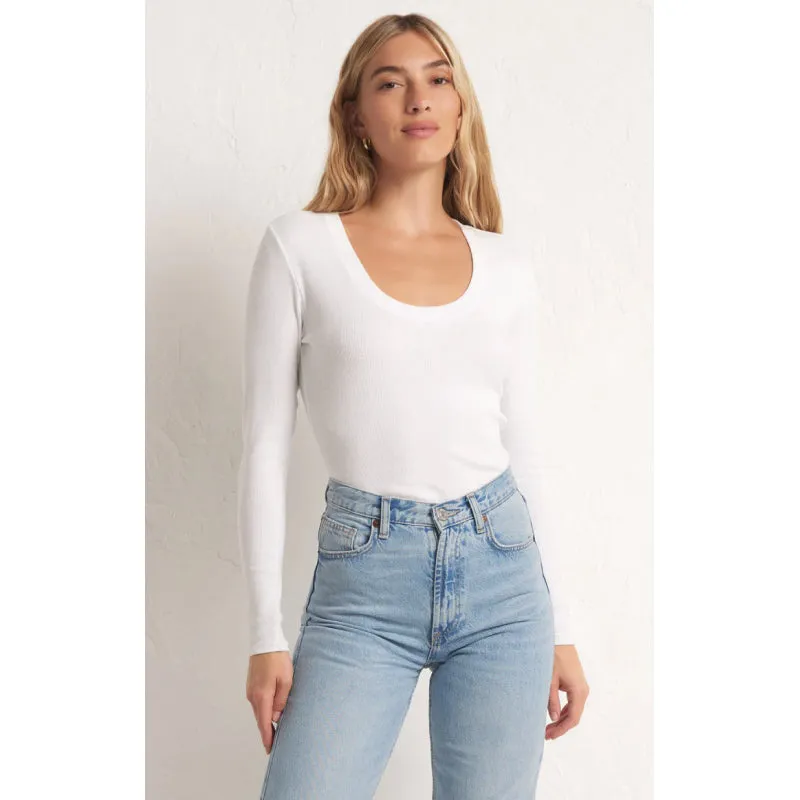 Z Supply Sirena Rib Long Sleeve Tee