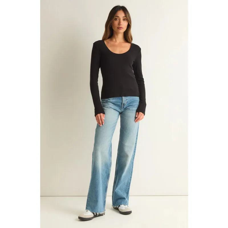 Z Supply Sirena Rib Long Sleeve Tee