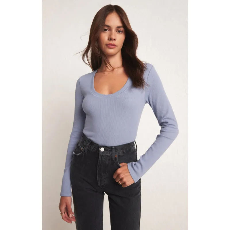 Z Supply Sirena Rib Long Sleeve Tee