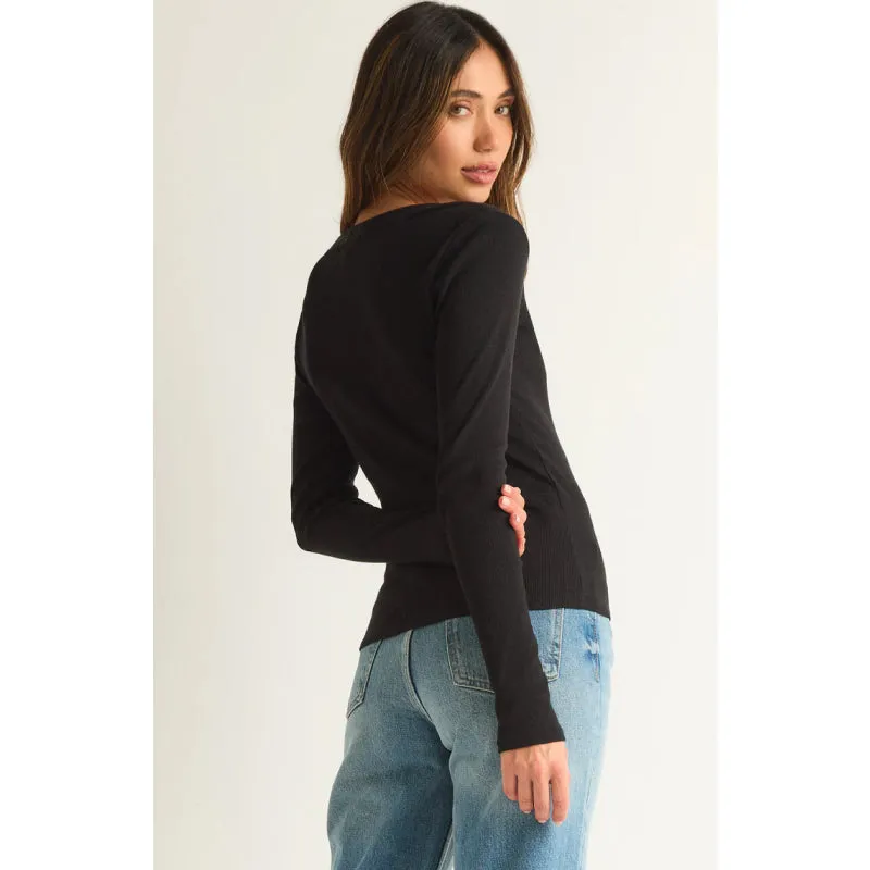 Z Supply Sirena Rib Long Sleeve Tee