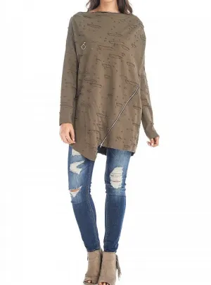 Zipper Top Olive