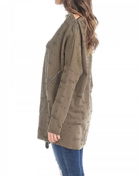 Zipper Top Olive